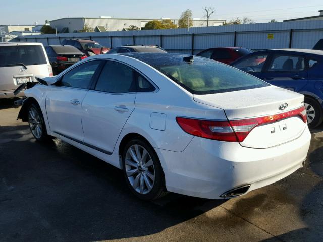 KMHFH4JG1EA388875 - 2014 HYUNDAI AZERA GLS WHITE photo 3