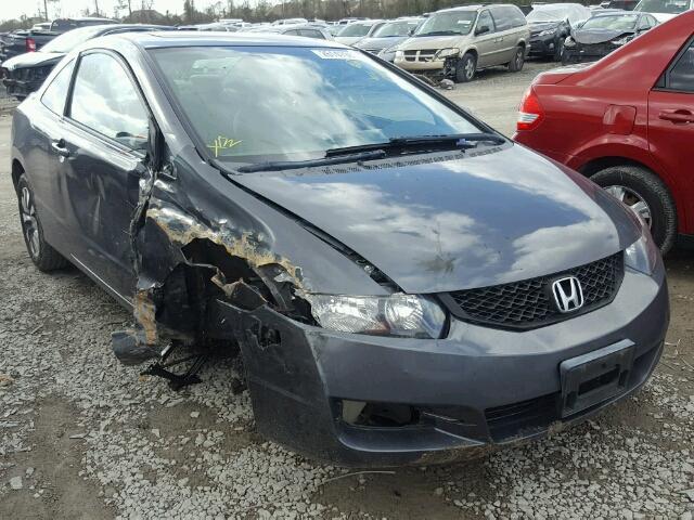 2HGFG12839H521299 - 2009 HONDA CIVIC EX GRAY photo 1