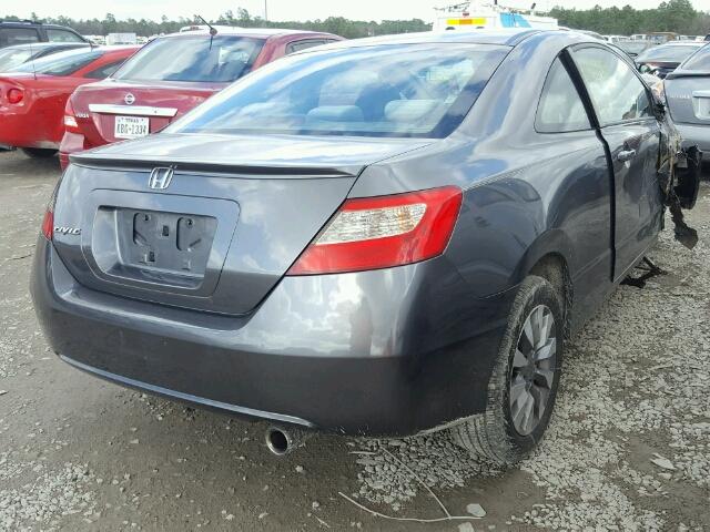 2HGFG12839H521299 - 2009 HONDA CIVIC EX ნაცრისფერი ფოტო 4