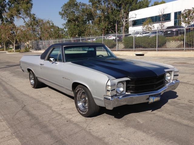 0000136801L173065 - 1971 CHEVROLET EL CAMINO GRAY photo 1