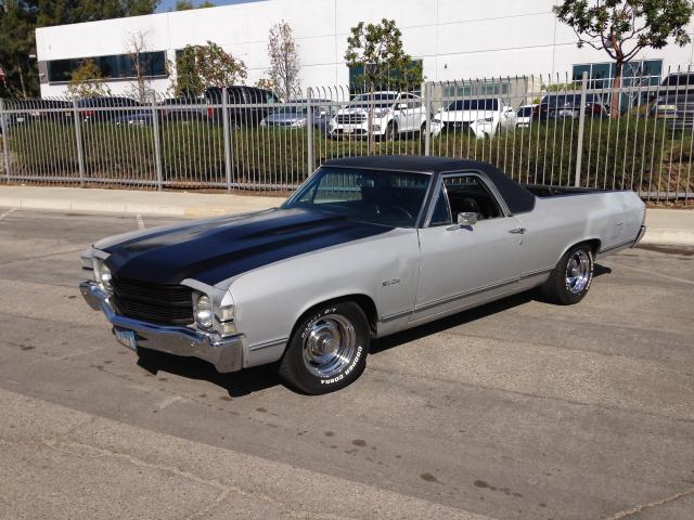 0000136801L173065 - 1971 CHEVROLET EL CAMINO GRAY photo 3