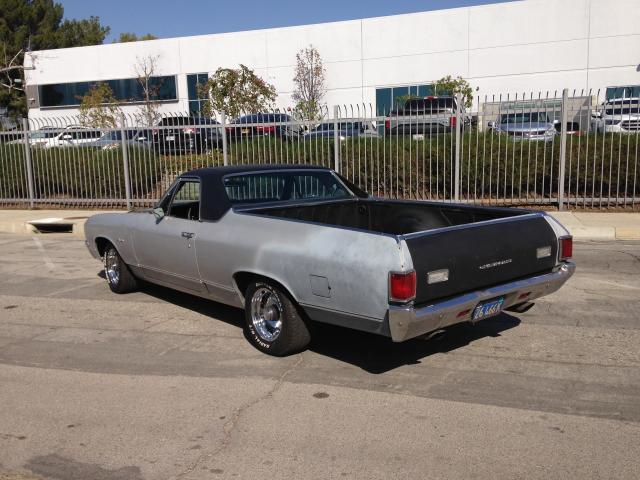 0000136801L173065 - 1971 CHEVROLET EL CAMINO GRAY photo 6