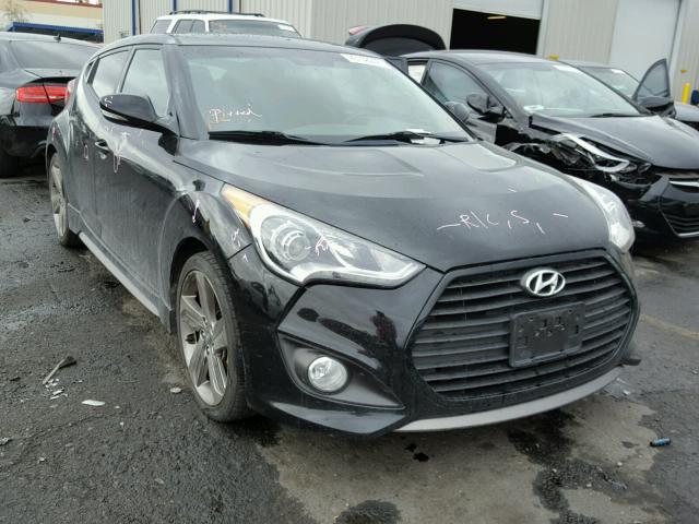 KMHTC6AEXDU114292 - 2013 HYUNDAI VELOSTER T BLACK photo 1