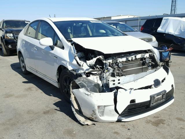 JTDKN3DU0C5433799 - 2012 TOYOTA PRIUS WHITE photo 1