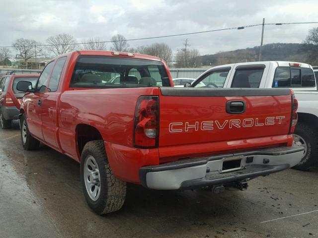 1GCEC19V57Z177800 - 2007 CHEVROLET SILVERADO RED photo 3