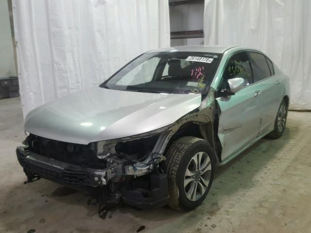 1HGCR2F34EA110309 - 2014 HONDA ACCORD LX SILVER photo 2