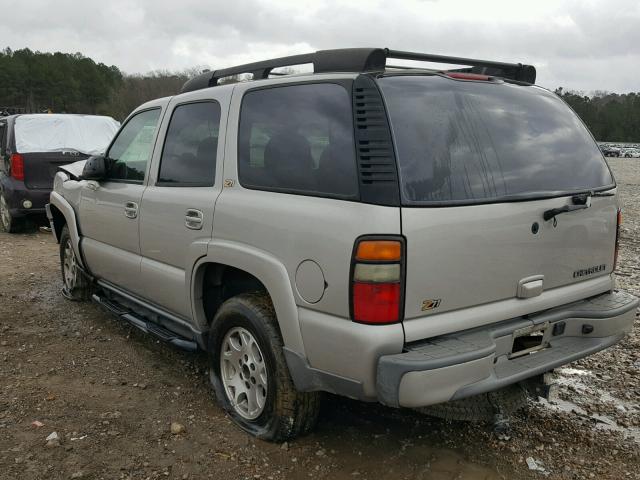 1GNEK13Z54R118148 - 2004 CHEVROLET TAHOE K150 TAN photo 3