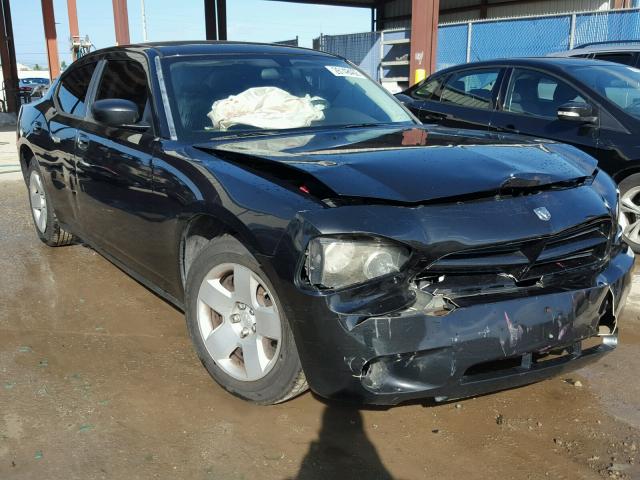 2B3KA43R78H102203 - 2008 DODGE CHARGER BLACK photo 1