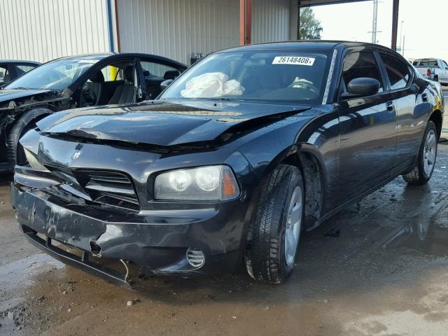 2B3KA43R78H102203 - 2008 DODGE CHARGER BLACK photo 2