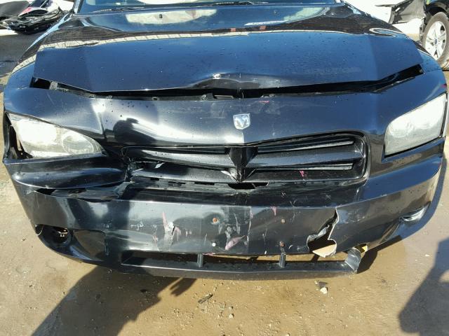 2B3KA43R78H102203 - 2008 DODGE CHARGER BLACK photo 9