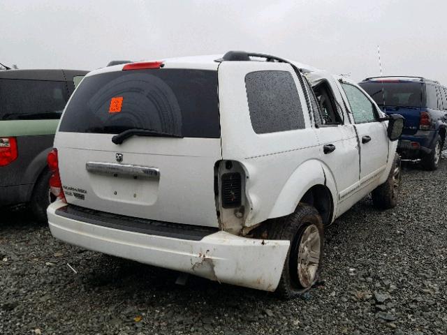 1D4HD48N25F566361 - 2005 DODGE DURANGO SL WHITE photo 4