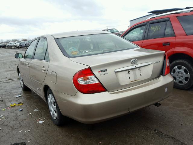 4T1BE32K24U790440 - 2004 TOYOTA CAMRY LE BEIGE photo 3