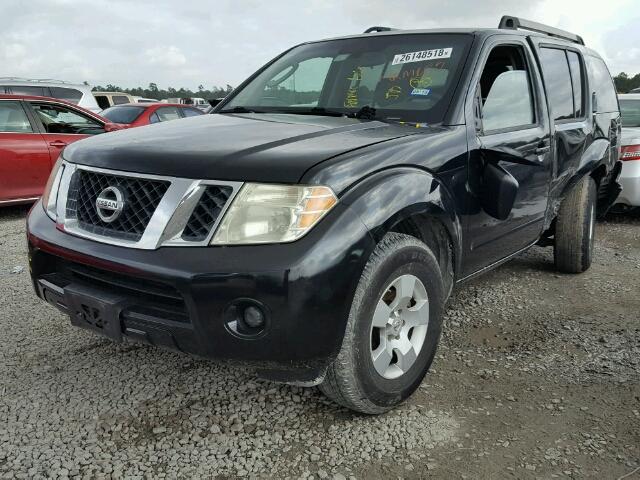 5N1AR18U68C661822 - 2008 NISSAN PATHFINDER BLACK photo 2