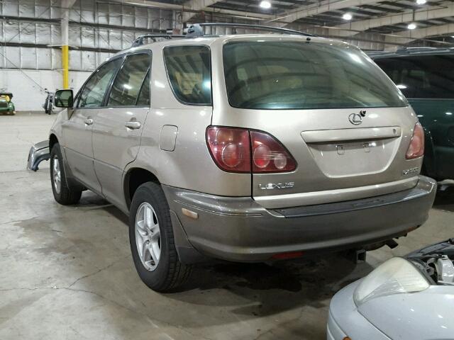 JT6HF10U2X0006278 - 1999 LEXUS RX 300 BEIGE photo 3