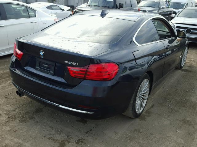WBA3N3C52EK231238 - 2014 BMW 428 I BLUE photo 4