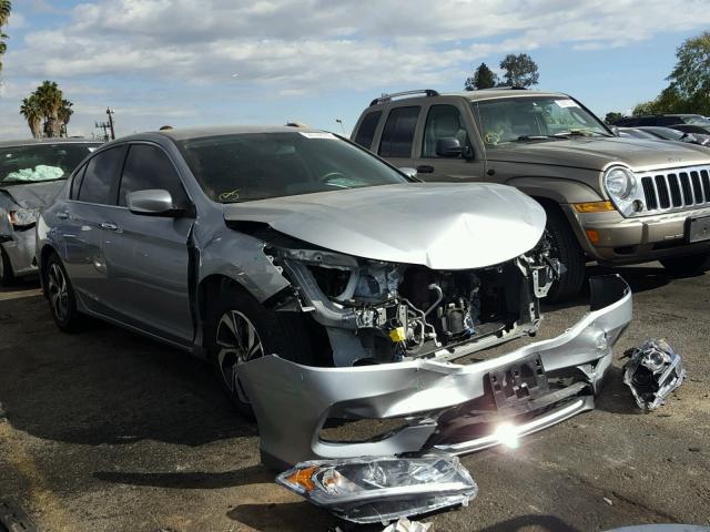 1HGCR2F33HA283131 - 2017 HONDA ACCORD LX GRAY photo 1