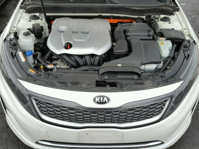 KNAGM4AD8F5078501 - 2015 KIA OPTIMA HYB WHITE photo 7