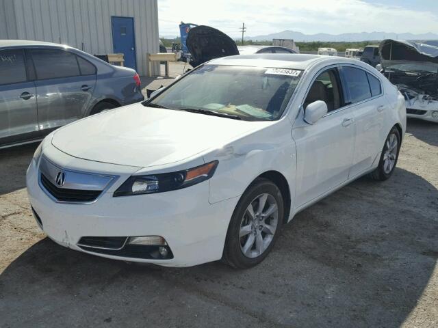 19UUA8F50CA037372 - 2012 ACURA TL WHITE photo 2