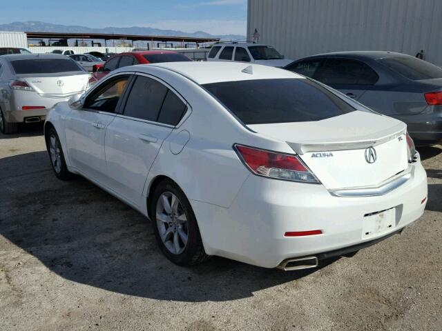 19UUA8F50CA037372 - 2012 ACURA TL WHITE photo 3