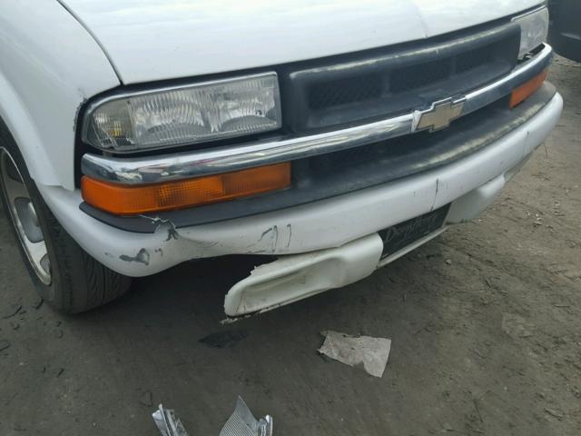 1GCCS14541K129545 - 2001 CHEVROLET S TRUCK S1 WHITE photo 9