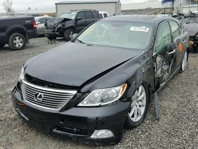 JTHBL46F995088676 - 2009 LEXUS LS 460 BLACK photo 2