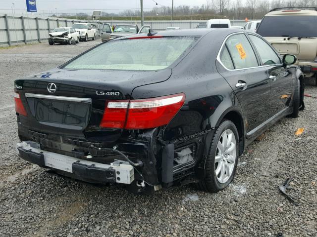 JTHBL46F995088676 - 2009 LEXUS LS 460 BLACK photo 4