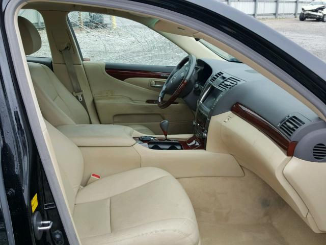 JTHBL46F995088676 - 2009 LEXUS LS 460 BLACK photo 5