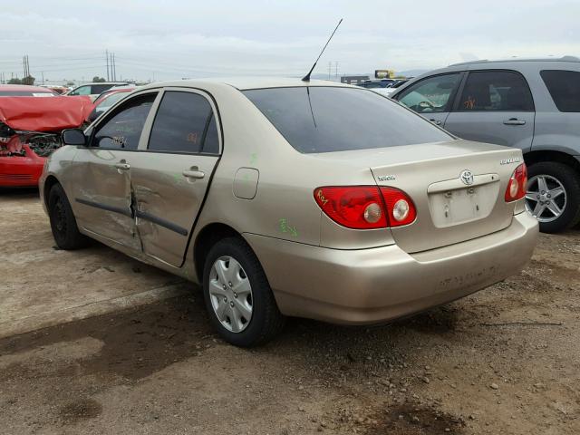 1NXBR32E55Z510963 - 2005 TOYOTA COROLLA CE BEIGE photo 3