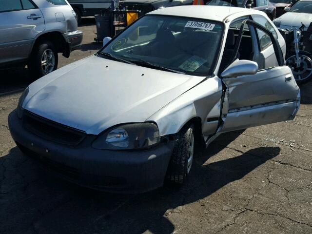 2HGEJ6421XH110256 - 1999 HONDA CIVIC CX SILVER photo 2