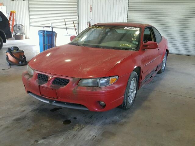 1G2WP12K8YF144791 - 2000 PONTIAC GRAND PRIX RED photo 2