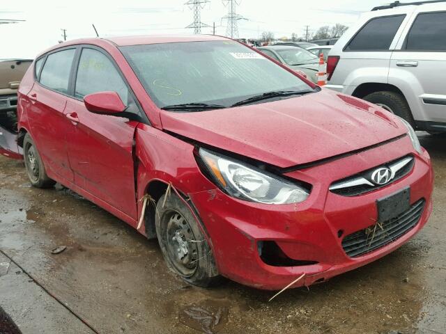 KMHCT5AE1CU028751 - 2012 HYUNDAI ACCENT GLS RED photo 1