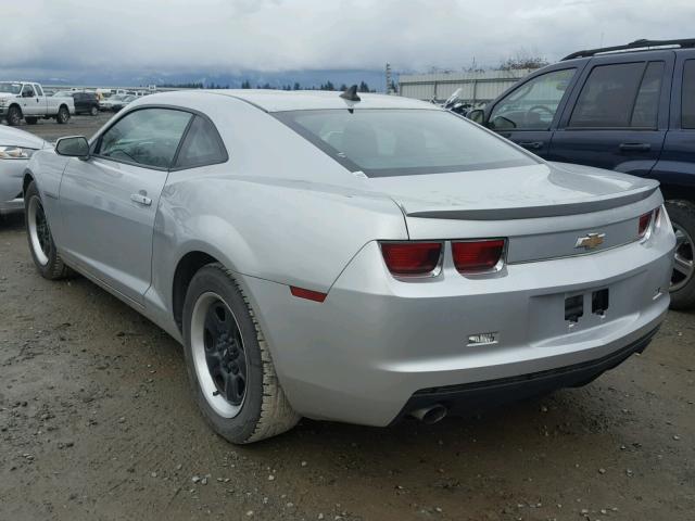 2G1FA1E34C9124145 - 2012 CHEVROLET CAMARO LS GRAY photo 3