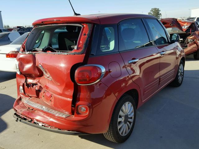 ZFBCFABH1EZ002429 - 2014 FIAT 500L EASY RED photo 4