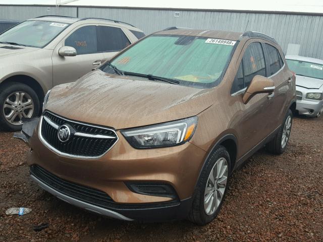 KL4CJASB0HB104416 - 2017 BUICK ENCORE PRE BROWN photo 2