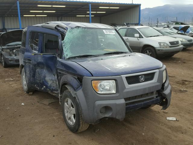 5J6YH28553L014299 - 2003 HONDA ELEMENT EX BLUE photo 1