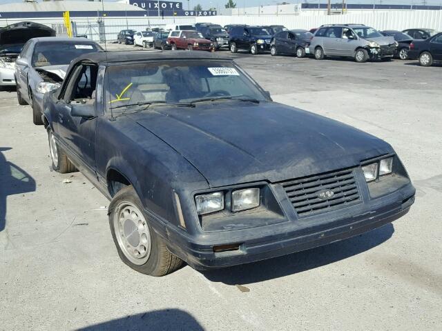1FABP2732EF114074 - 1984 FORD MUSTANG GL BLUE photo 1