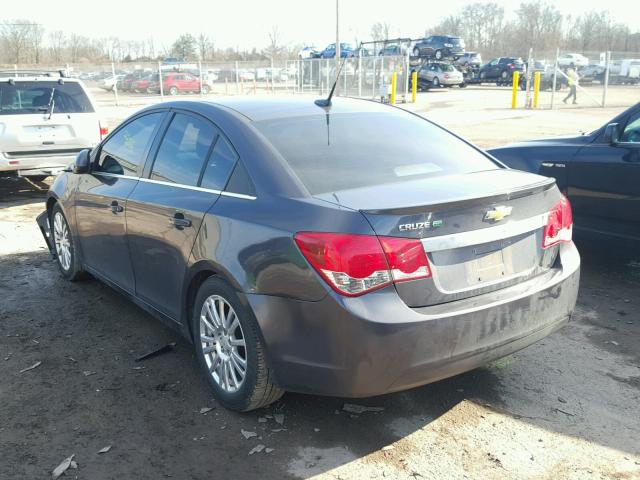 1G1PJ5S98B7245619 - 2011 CHEVROLET CRUZE ECO GRAY photo 3