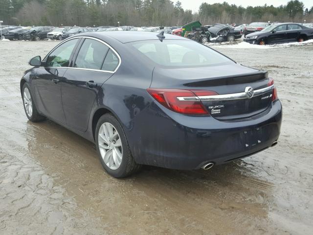 2G4GK5EX3E9204473 - 2014 BUICK REGAL BLUE photo 3