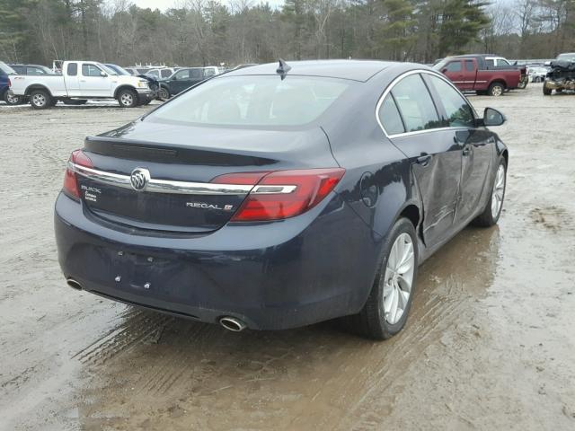 2G4GK5EX3E9204473 - 2014 BUICK REGAL BLUE photo 4