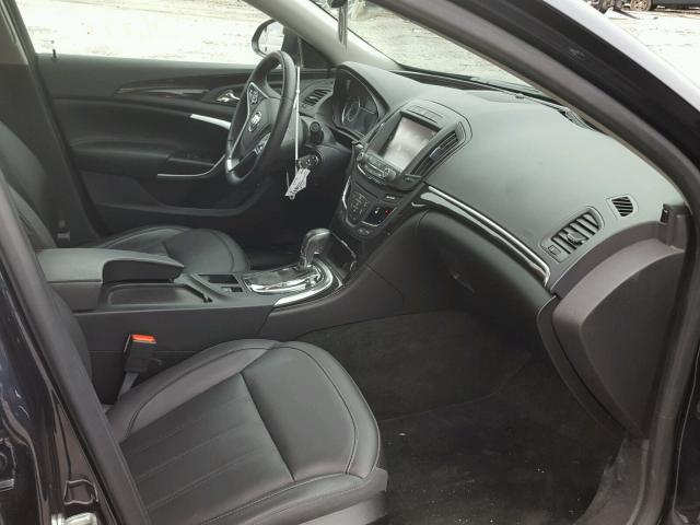 2G4GK5EX3E9204473 - 2014 BUICK REGAL BLUE photo 5