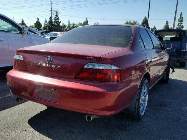 19UUA56682A052952 - 2002 ACURA 3.2TL RED photo 4