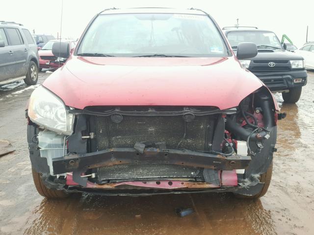 JTMZD33V985112962 - 2008 TOYOTA RAV4 BURGUNDY photo 9