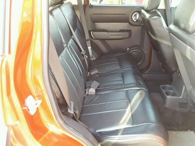 1D8GT28K07W577112 - 2007 DODGE NITRO SXT ORANGE photo 6