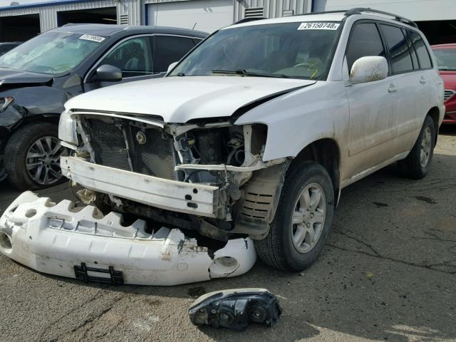 JTEEP21A870216057 - 2007 TOYOTA HIGHLANDER WHITE photo 2