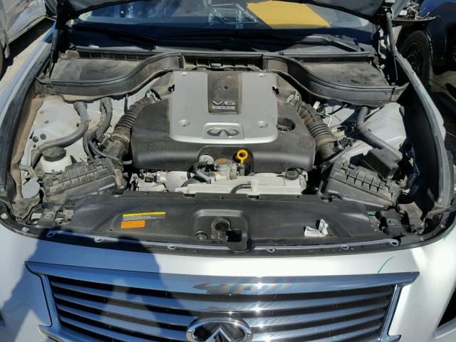 JN1CV6AP1DM722785 - 2013 INFINITI G37 BASE SILVER photo 7