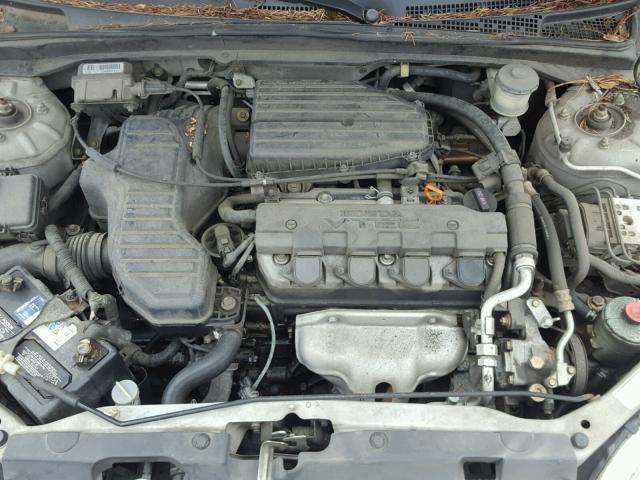 1HGEM22973L076160 - 2003 HONDA CIVIC EX SILVER photo 7