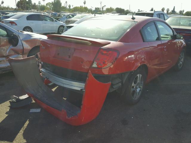 1G8AW14F85Z140303 - 2005 SATURN ION LEVEL RED photo 4