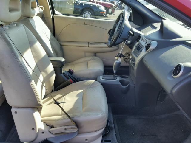 1G8AW14F85Z140303 - 2005 SATURN ION LEVEL წითელი ფოტო 5