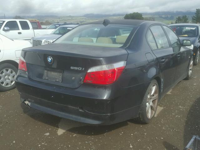 WBANB53586CP02544 - 2006 BMW 550 I BLACK photo 4