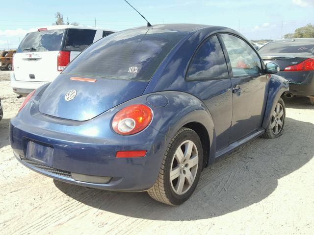 3VWPW31C17M503791 - 2007 VOLKSWAGEN NEW BEETLE BLUE photo 4